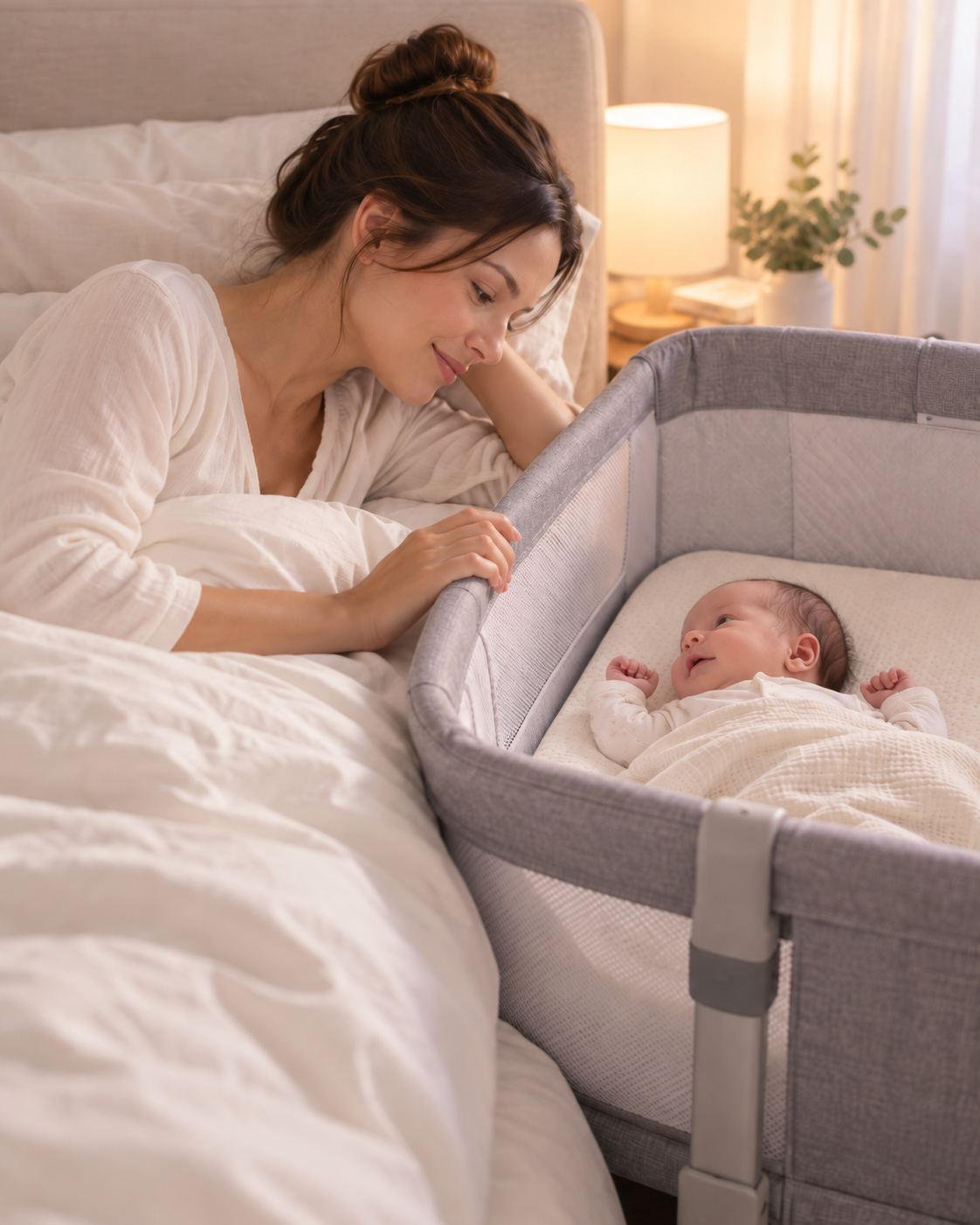 Lit cododo bébé 3-en-1 réglable avec matelas et moustiquaire