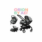 Poussette bébé 3-en-1 premium pliable avec nacelle et siège auto