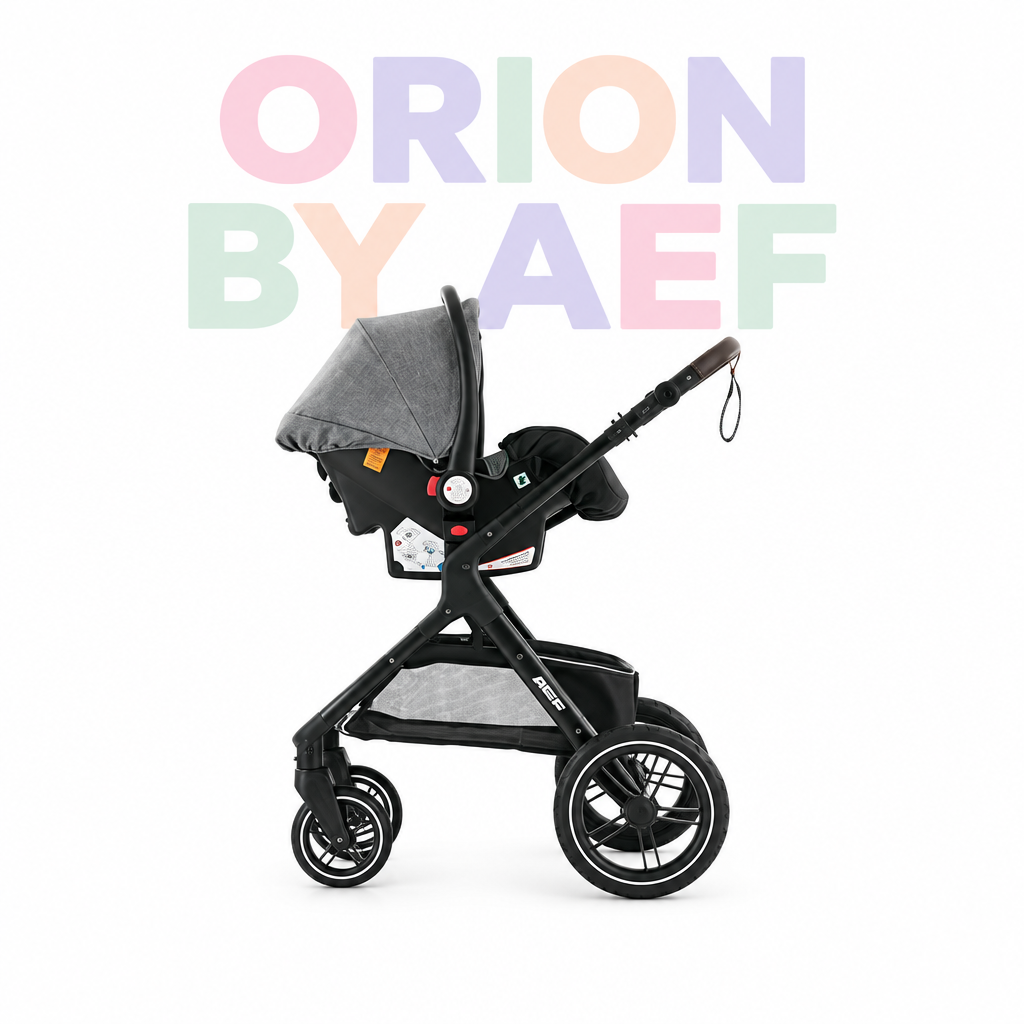 Poussette bébé 3-en-1 haut de gamme pliable - plusieurs configurations